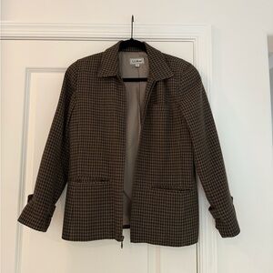 L.L. Bean Checkered Jacket - Brown and Gray